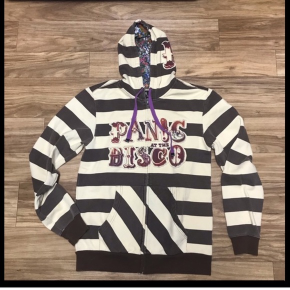 FOUND WILL BUY MORE THO !! ISO PANIC AT THE DISCO STRIPED HOODIE DO NOT BUY THIS - Picture 5 of 5